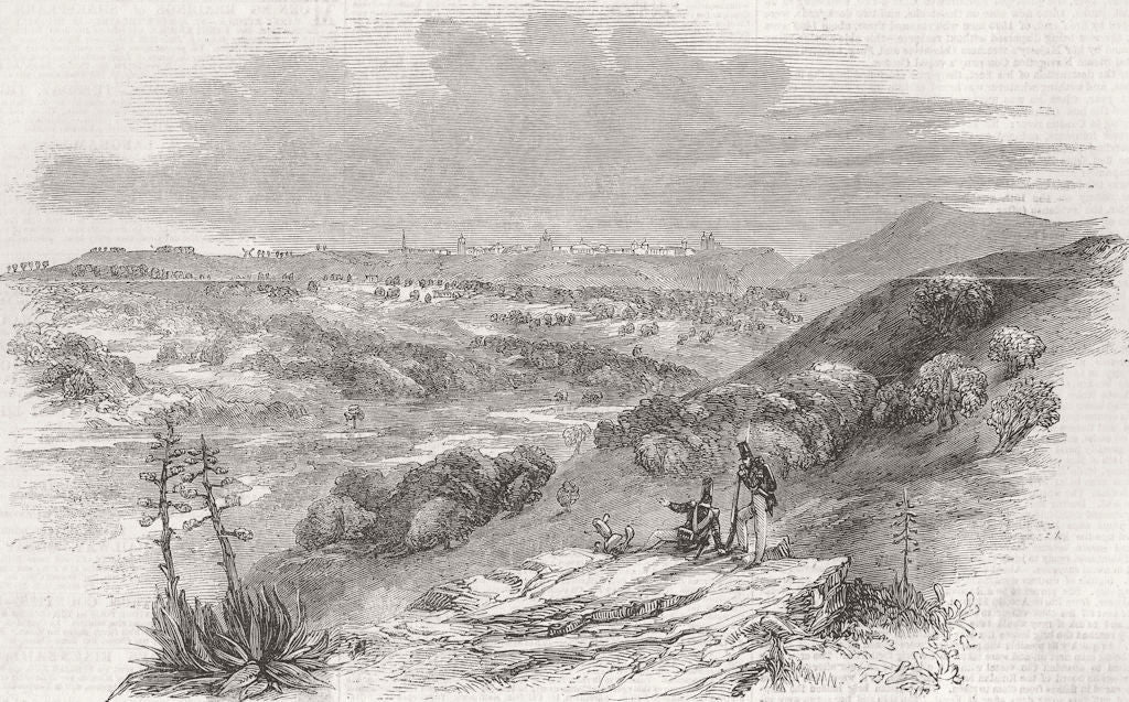 BRAZIL. Santarem 1851 old antique vintage print picture